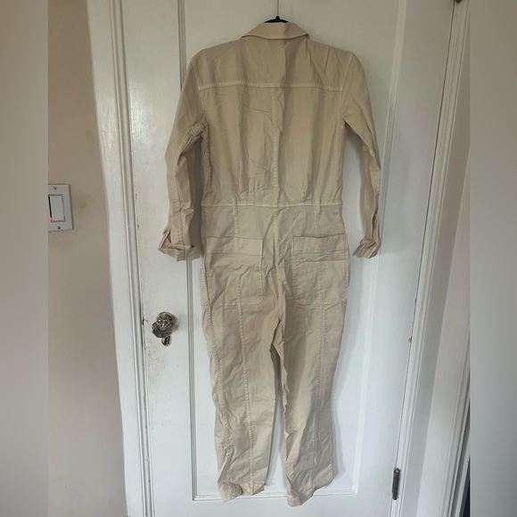 Alex Mill Expedition Twill Jumpsuit OATMILK, Extra Small - Picture 4 of 6
